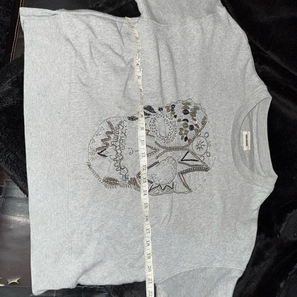 Zadig & Voltaire beaded sweatshirt, size small - Picture 9 of 12